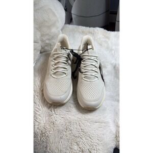 Avia Men's Beige/White Lace-Up Low Top Mesh Athletic Sneakers Rubber Sole
